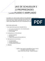 OS 12 SAIS DE SCHUSSLER E SUAS PROPRIEDADES - Compilado e Ampliado