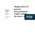 HACCP-3 Productos Molidos de Carnes y Aves