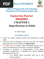 Bonga University: Engineering Material (Meng2091)