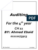 Auditing: For The 4 Year