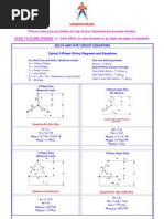 Delta and Wye Circuit Equations and Connections