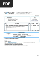 Computer Networks Security SDN BHD: Quotation