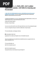 The Ultimate C - C - TS452 - 1909 - SAP Certified Application Associate - SAP S4HANA Sourcing and Procurement