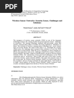 Wireless Sensor Networks: Security Issues, Challenges and Solutions