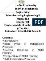 MFG II 3182 Chapter 1