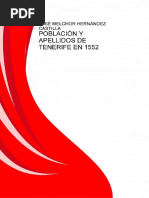 Ebook en PDF Poblacion y Apellidos de Tenerife en 1552