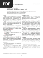 Carbonizable Substances in Paraffin Wax: Standard Test Method For