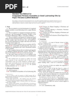 Coagulated Pentane Insolubles in Used Lubricating Oils by Paper Filtration (LMOA Method)