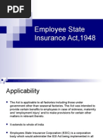 Employee State Insurance Act, 1948