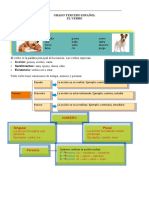 Español Grado Tercero El Verbo