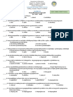 Filipino 10 Exam Quarter I