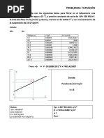 Problema 1. Filtraciòn