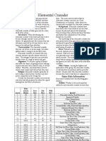 Elemental Crusader: Game Rule Information