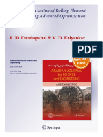 SCIE - Design Optimization of Rolling Element Bearings Using Advanced Optimization Technique