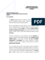 Interpongo Nulidad de Papeleta de Infraccion de Municipalidad Provincial