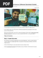 Python For Data Science Quickstart Guide