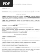 Contrato de Prestação de Serviços de Serralheria