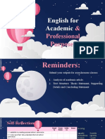 English For Academic & Professional Purposes