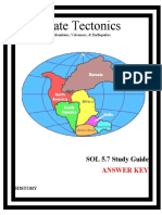 Plate Tectonics - Study Guide ANSWER KEY