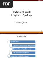 Electronic Circuits Chapter 1: Op-Amp: Dr. Dung Trinh