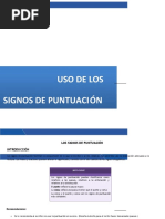 Uso de Los Signos de Puntuacion