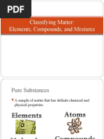 Classifying Matter: Elements, Compounds, and Mixtures