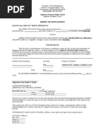 Deed of Donation Blank