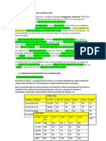 Programacion de La Produccion