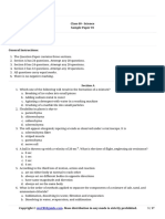 Mycbseguide: Class 09 - Science Sample Paper 01