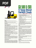 5 Tonne Diesel Forklift Truck