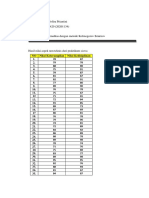 NAMA: Laela Nofira Priantini NIM: 932113420 (20201134) Kelas: Pai-D TUGAS: Uji Normalitas Dengan Metode Kolmogorov Smirnov