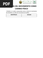 Comparación Entre Aristóteles y Galileo