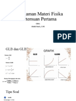 Pendalaman Materi Fisika Pertemuan Pertama