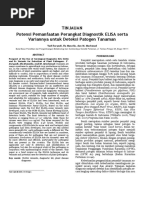 Tinjauan Potensi Pemanfaatan Perangkat Diagnostik ELISA Serta Variannya Untuk Deteksi Patogen Tanaman