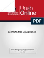 Alemán, M. (2020) Contexto de La Organización (Apunte) - Manuscrito No Publicado. Chile. UNAB