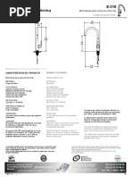 Ficha T Cnica: Monomando para Cocina de Chorro Fijo