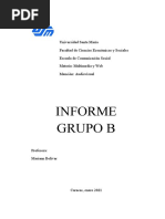 Informe de Creación de Proyecto Web