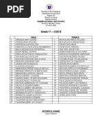 List of Students CSSB