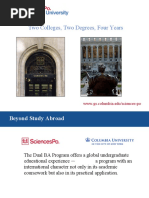 Dual BA Program Between Columbia University and Sciences Po