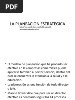 La Planeacion Estrategica