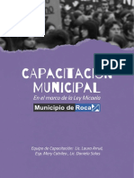 Cuadernillo - Capacitación Municipal en El Marco de La Ley Micaela