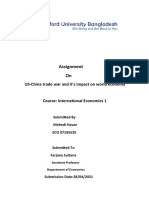 Assignment On: US-China Trade War and It's Impact On World Economy