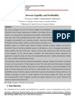 Trade Off Between Liquidity and Profitability: Hina Mushtaq, Dr. Anwar F. Chishti, Sumaira Kanwal, Sobia Saeed