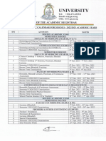 Gulu University Revised Academic Calendar 2020.2021 - 2022.2023