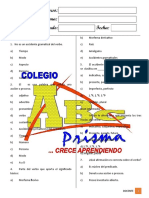 Los Accidentes Gramatcales Del Verbo - Segundo