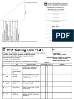 Training Level Test 3