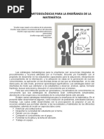 Estrategias Metodológicas para La Enseñanza de La Matemática