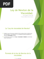 Ley de Newton de La Viscosidad