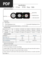 Gjyxch 8 Core FTTH Drop Cable: Pecification