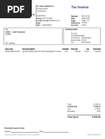 Tax Invoice: Date Number